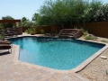 Custom pool water feature in Gilbert built by True Blue Pools