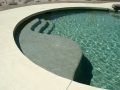 Baja steps and beach entry pool remodel in Mesa, AZ — True Blue Pools