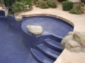 Custom pool with baja steps and beach entry in Tempe, AZ — True Blue Pools