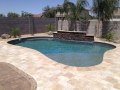 Free Form Pools — free-form pool with custom water feature by True Blue Pools (14)