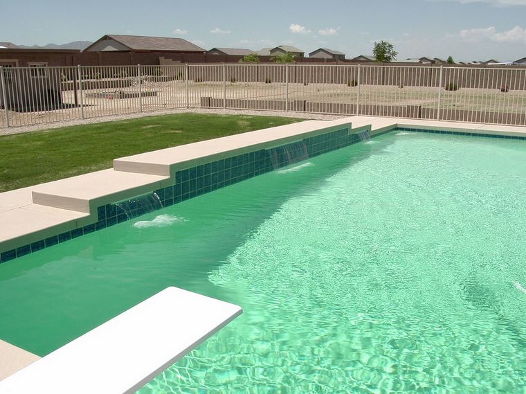 Sheer Descent Custom Tile Pool in Gilbert