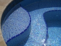 Custom Spa with Glass Tiles