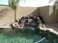 Big Custom Waterfall Pool Remodel in Mesa