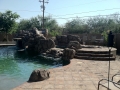 Pool Spa Rock feature adobe stone