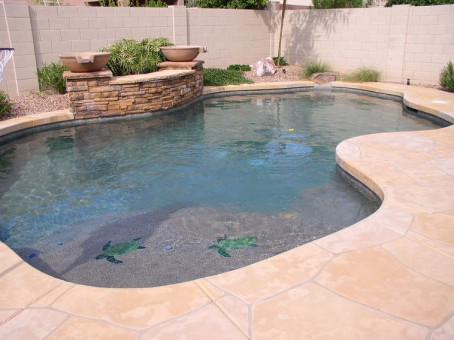 Custom Freeform Pool with Scuppers
