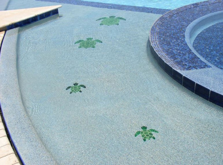 True Blue Pools Custom Turtle Tile Work Remodel