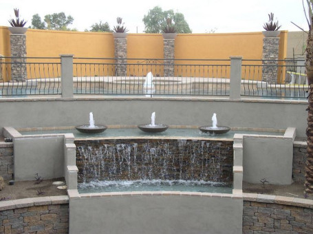 Chandler Remodel Waterfall with Gates
