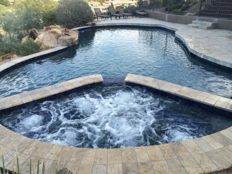 Weiss Spa added to existing pool