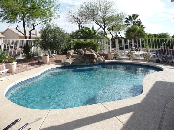 Pool fence in Gilbert Arizona