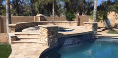 Picture of a recent Chandler new pool build construction project
