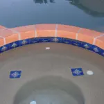 Patterned concrete pool remodeling