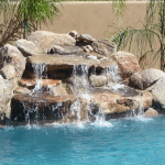 Create a beautiful effect with a waterfall