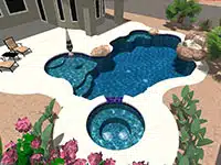 Custom 3D design for your Arizona pool