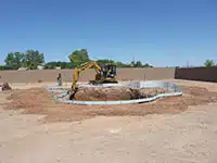 pool building excavation