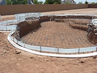 pool building steel/rebar